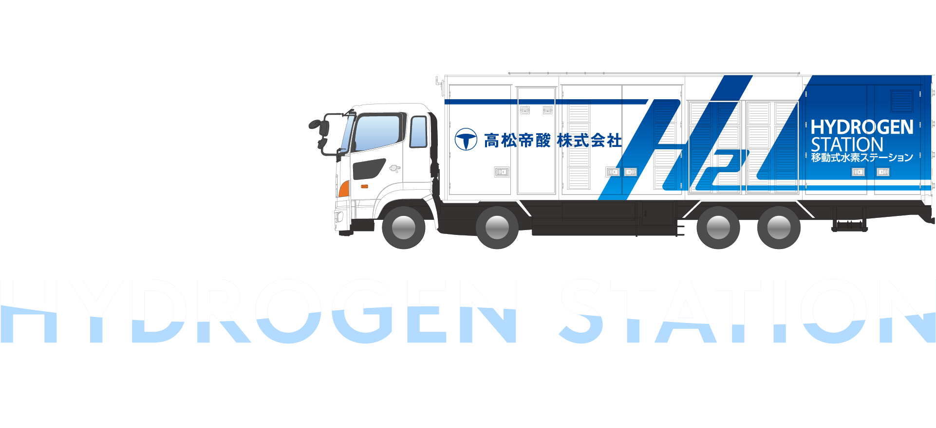 高松帝酸移動式水素ステーション 4.17OPEN